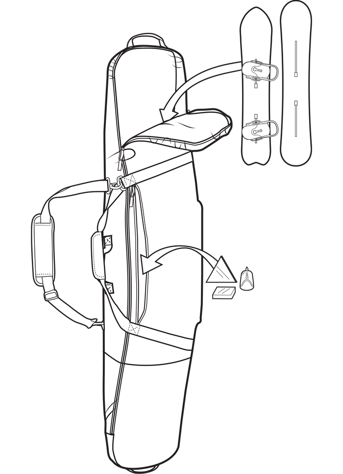 Bag illustration image for Burton Gig Snowboard Bag