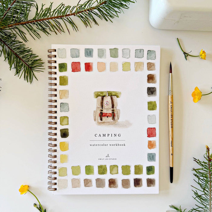 Camping watercolor workbook - Adored A Lovely Boutique