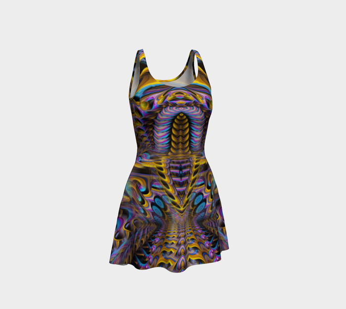 Candyland Fitted Flare Dress