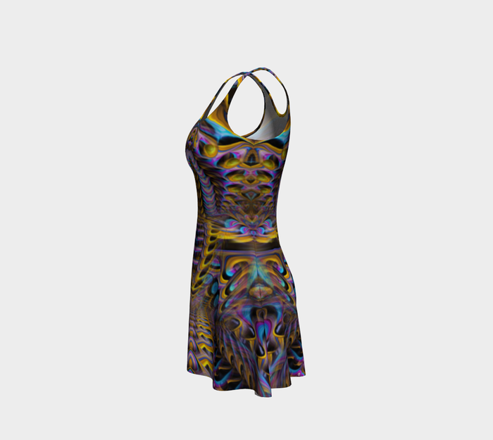 Candyland Fitted Flare Dress