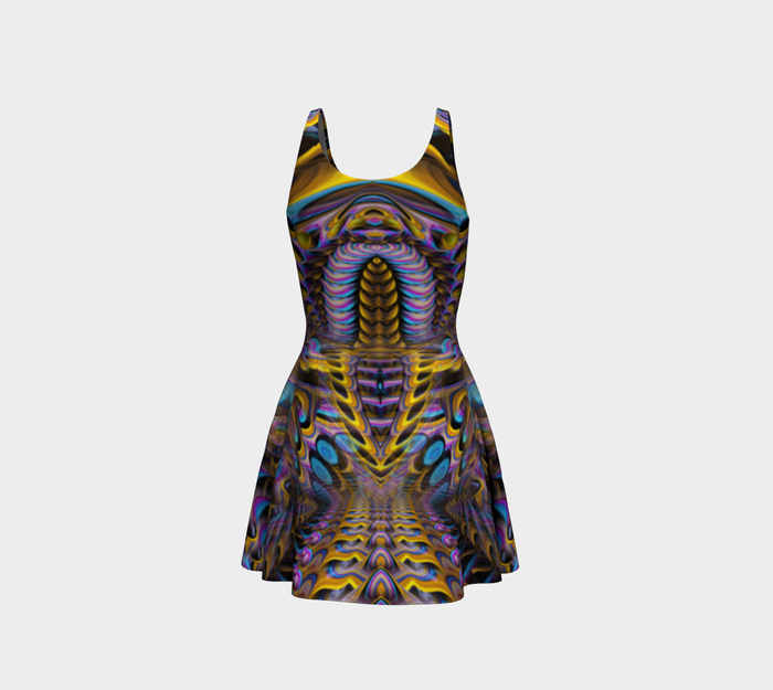Candyland Fitted Flare Dress