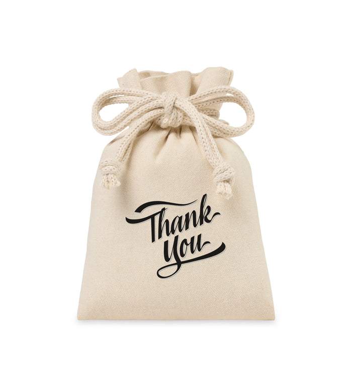 Canvas Drawstring Gift Bag - Small