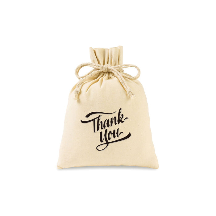 Canvas Drawstring Gift Bag- Medium