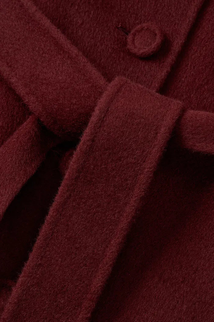 Cape Trench Coat in Cashmere Wool Double-Face