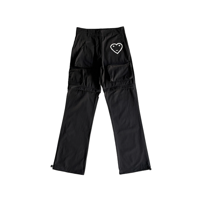 Carsicko Cargo Pants/Shorts Convertible Black