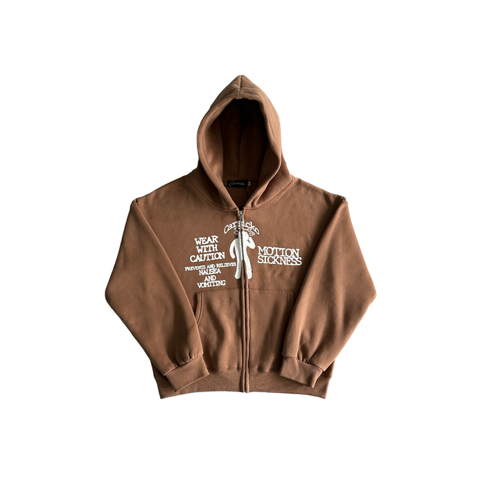 Carsicko Motion Sickness Zip Brown