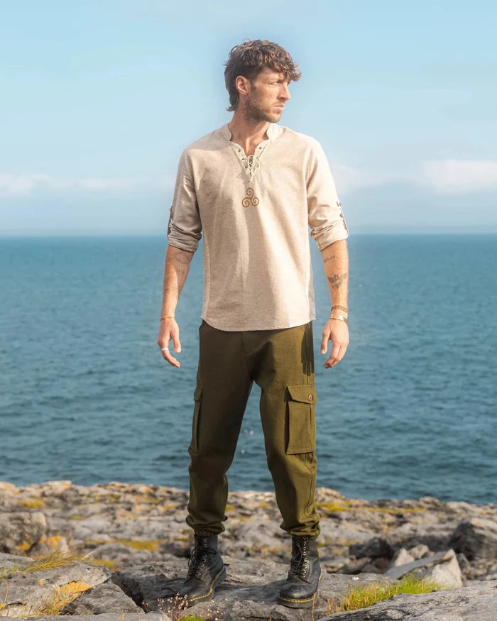 Celtic Fusion Design, Irish-designed folklore-inspired clothing created with a focus on sustainability, natural textures, and