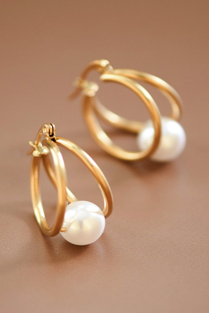Channel Walk Hoop Earrings