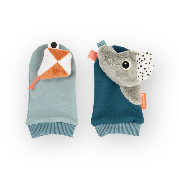 Chaussettes hochet | Bleu