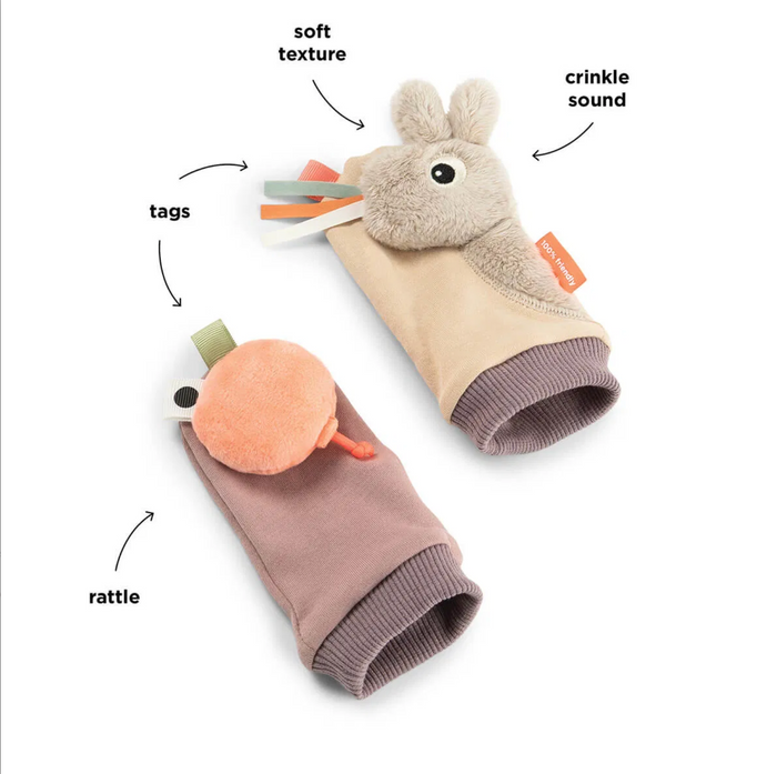 Chaussettes hochet | Rose