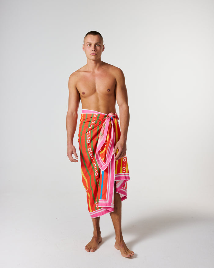 Ciao Stripe Organic Cotton Sarong