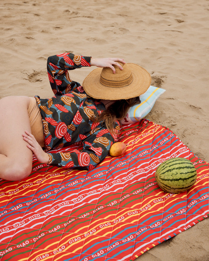 Ciao Stripe Picnic Mat