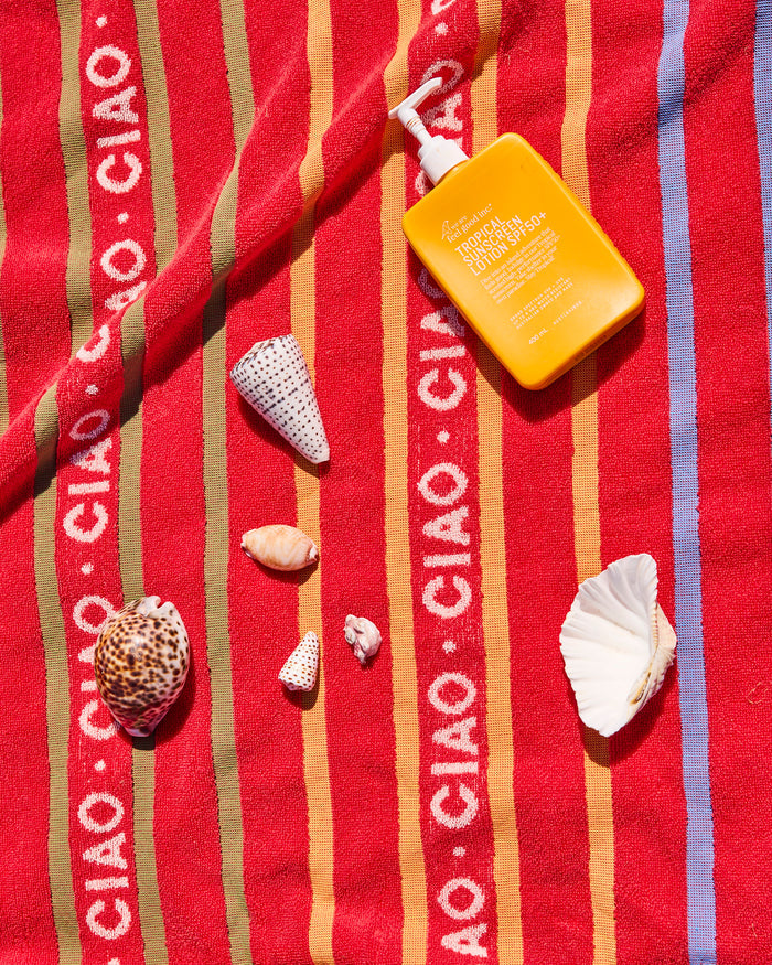 Ciao Stripe Terry Beach Towel