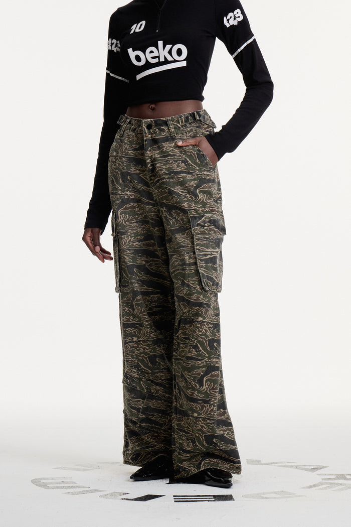 Clarus Print Jeans