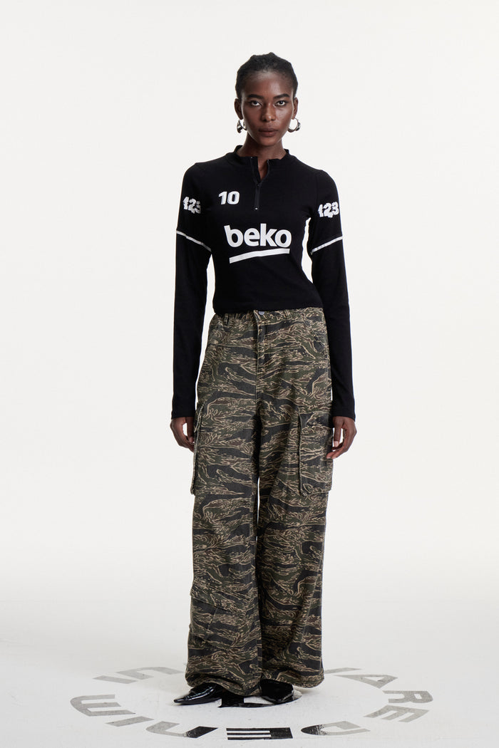 Clarus Print Jeans