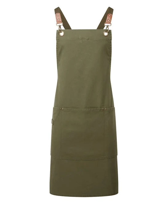 Clip ‘n’ Clasp cross-back bib apron