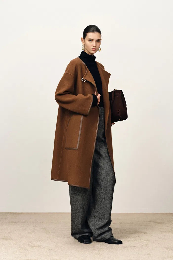Coat in Double-Face Cashmere Wool