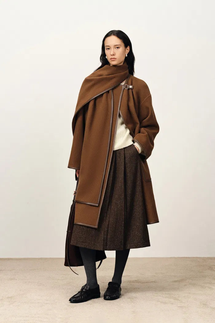 Coat in Double-Face Cashmere Wool