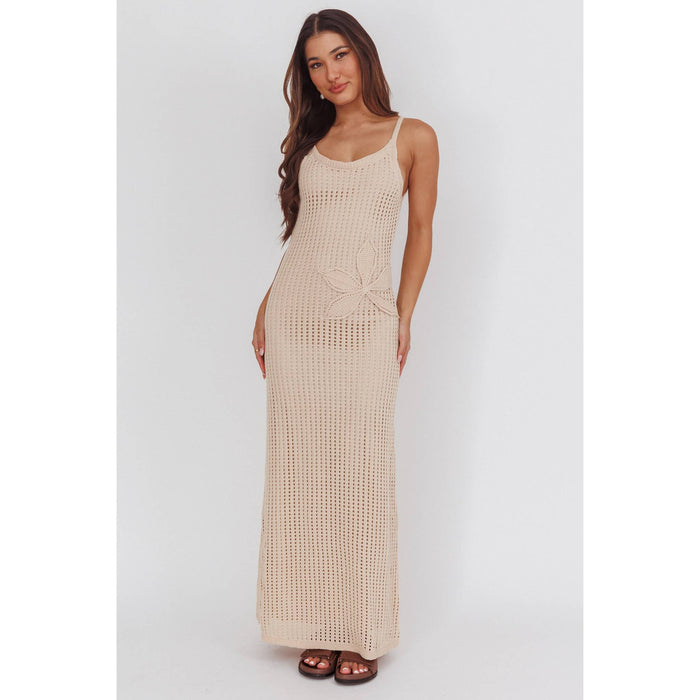 Coral Bay Crochet Maxi Dress