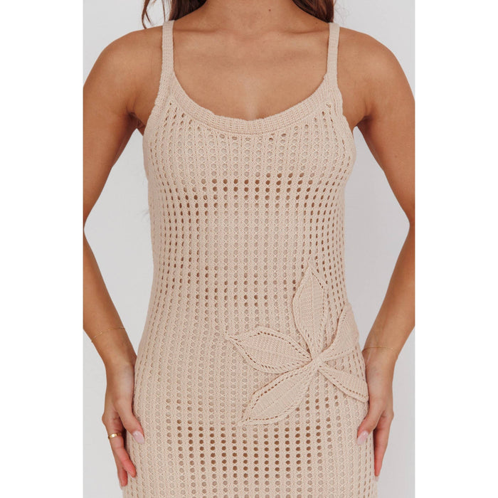 Coral Bay Crochet Maxi Dress