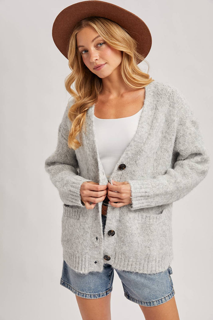Cozy Days Button Sweater - Adored A Lovely Boutique