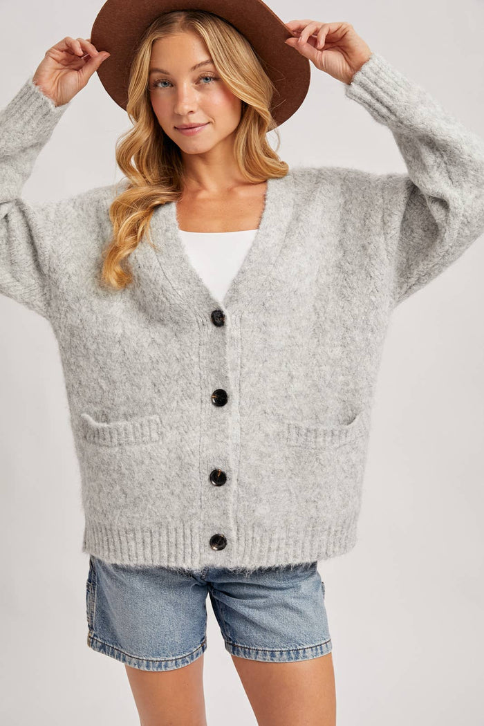 Cozy Days Button Sweater - Adored A Lovely Boutique