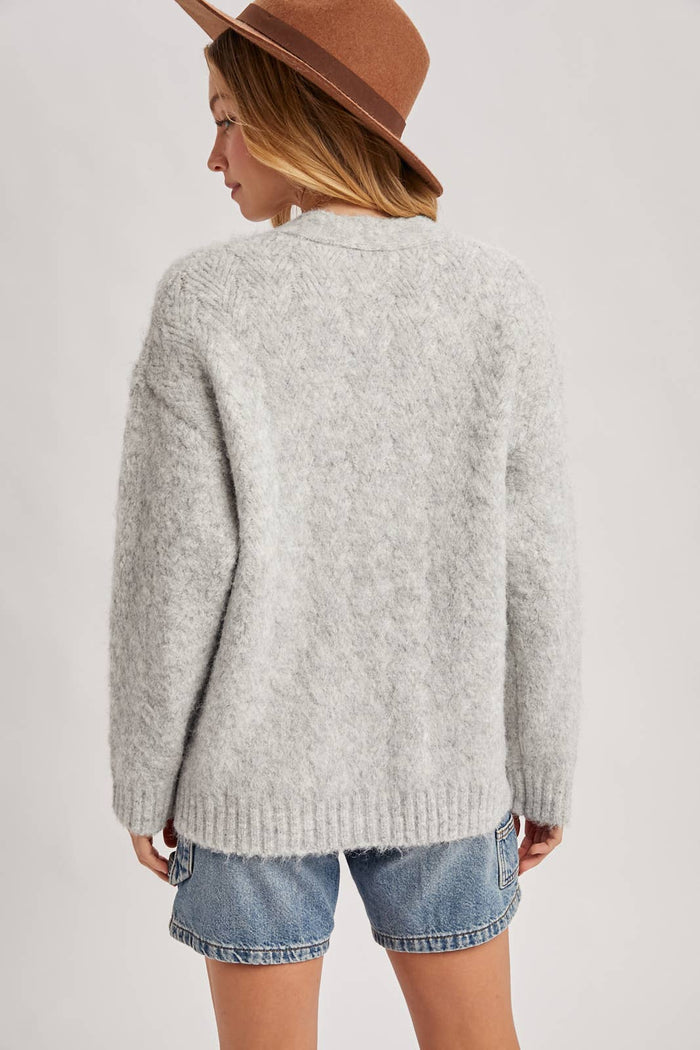 Cozy Days Button Sweater - Adored A Lovely Boutique