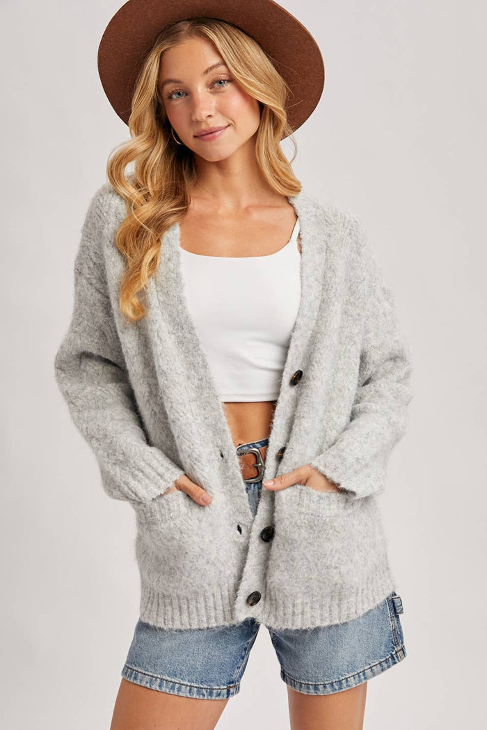 Cozy Days Button Sweater - Adored A Lovely Boutique