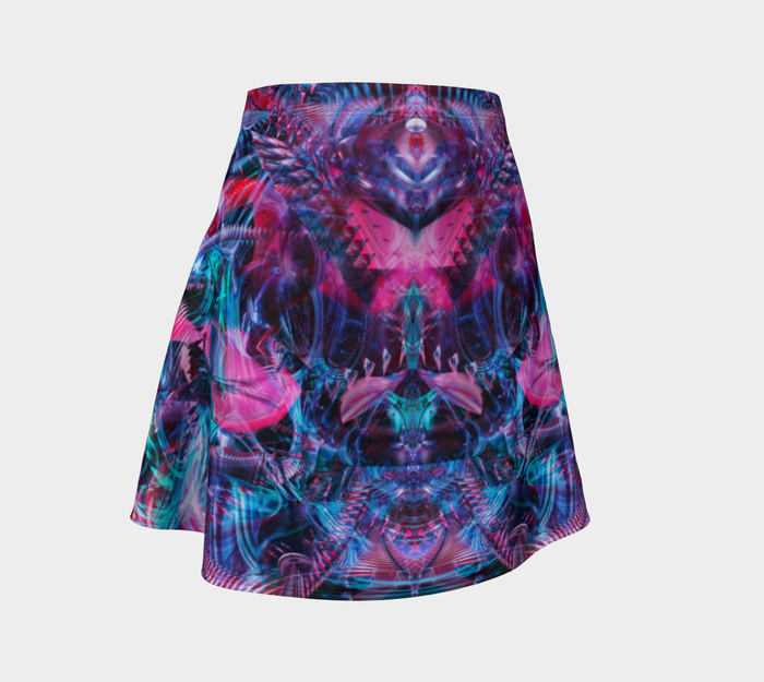 Creative Chaos High Waist Flare Skirt