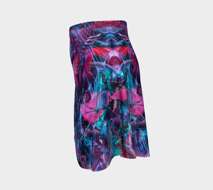 Creative Chaos High Waist Flare Skirt