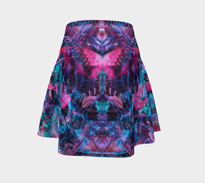 Creative Chaos High Waist Flare Skirt