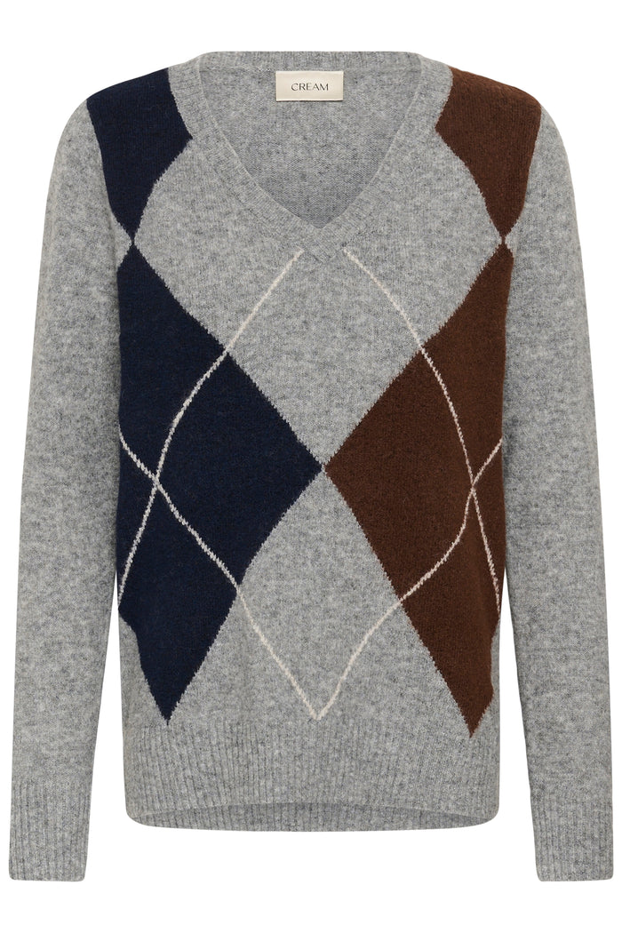 CRHope Knit Pullover Grey Melange