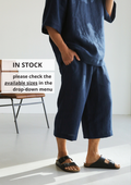 Cropped Wide-Leg Linen Pants WILLOW - IN STOCK