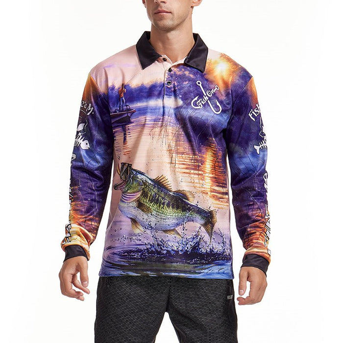 Custom Design Long Sleeve Fishing Shirts