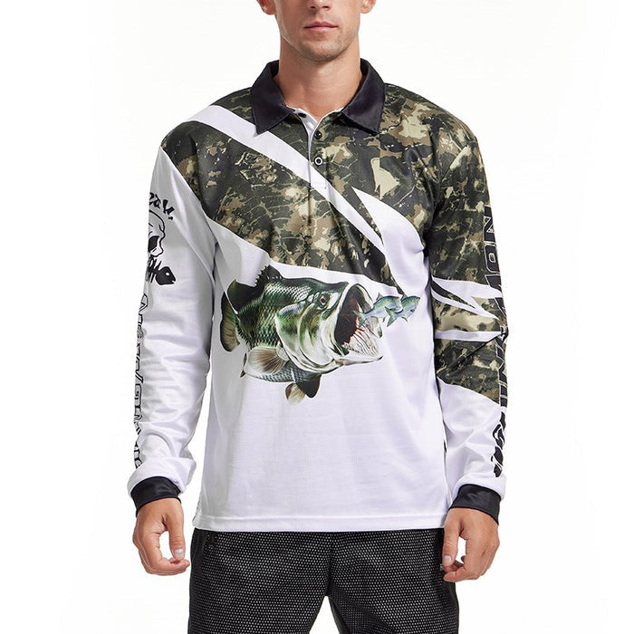 Custom Semi-Camouflage Bass Fishing Jerseys