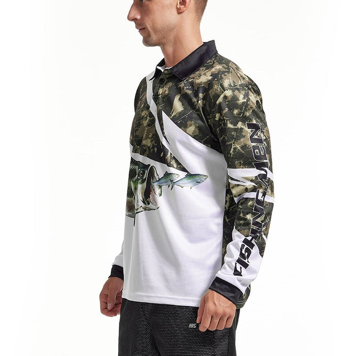 Custom Semi-Camouflage Bass Fishing Jerseys
