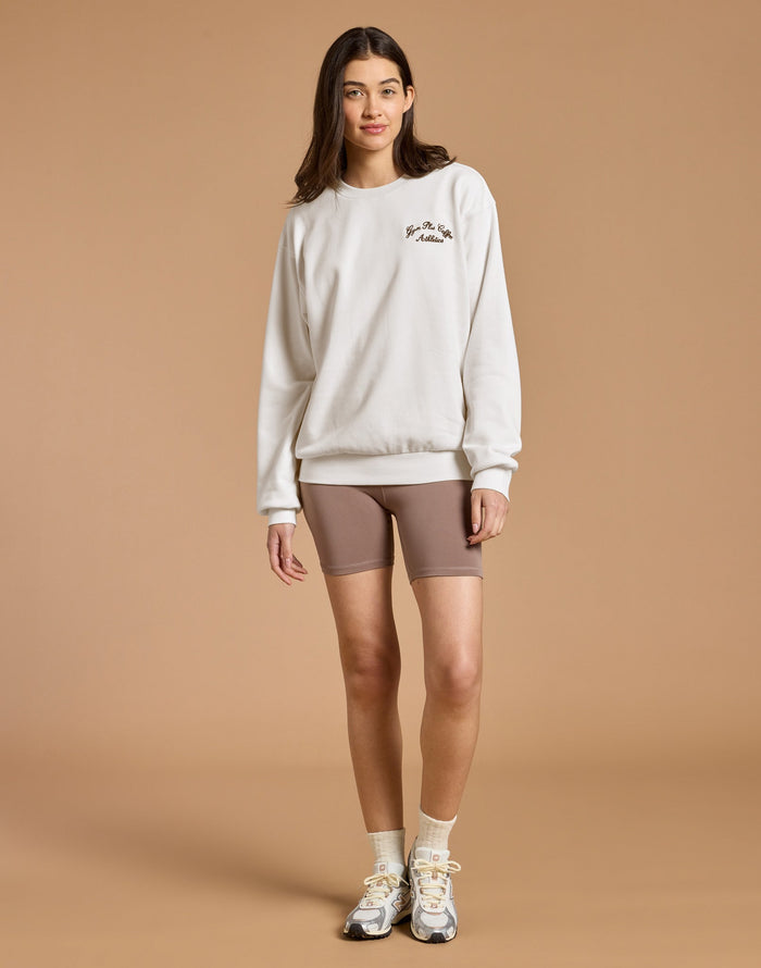 Daily Relaxed Fit Crew in Warm White