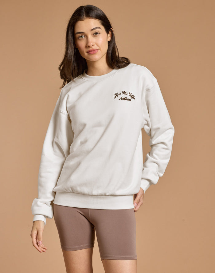 Daily Relaxed Fit Crew in Warm White