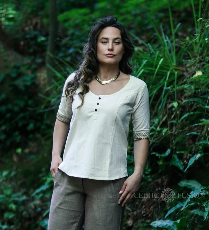 Celtic Fusion Design, Irish-designed folklore-inspired clothing created with a focus on sustainability, natural textures, and