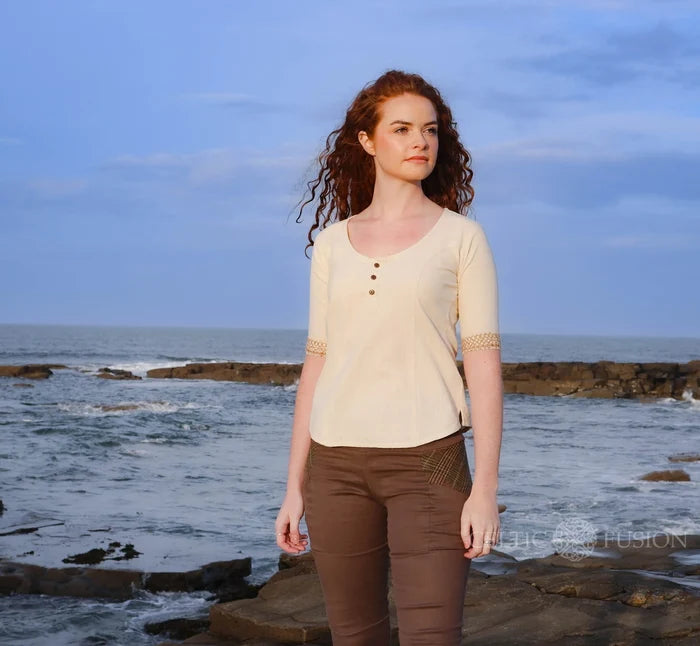 Celtic Fusion Design, Irish-designed folklore-inspired clothing created with a focus on sustainability, natural textures, and