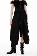 Darcey Asymmetric Fringe Skirt