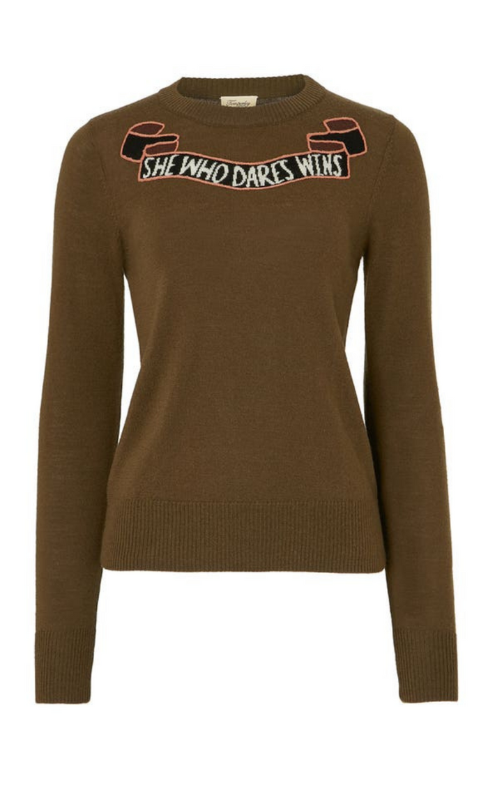 Dare Knit Jumper - Loden Green Mix