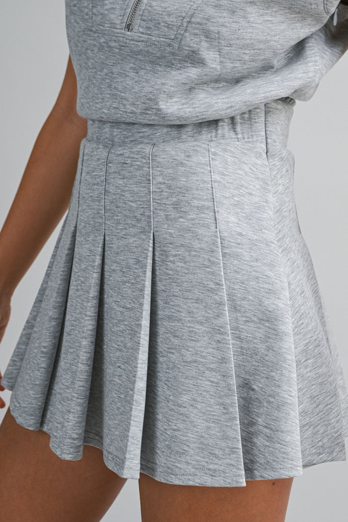 Darla Scuba Mock Neck Pleated Romper