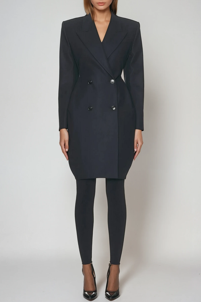 Darshan Lapel Double Breasted Blazer