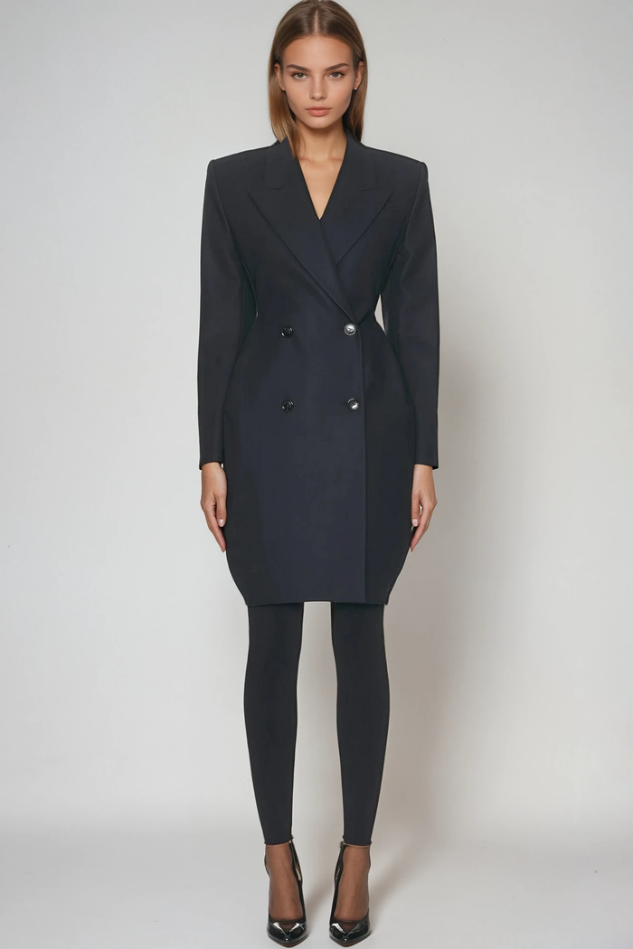 Darshan Lapel Double Breasted Blazer