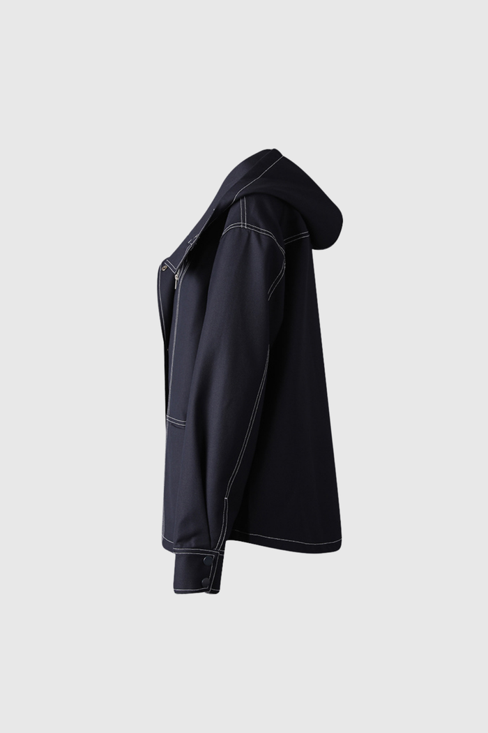 Daud Hooded Denim Jacket