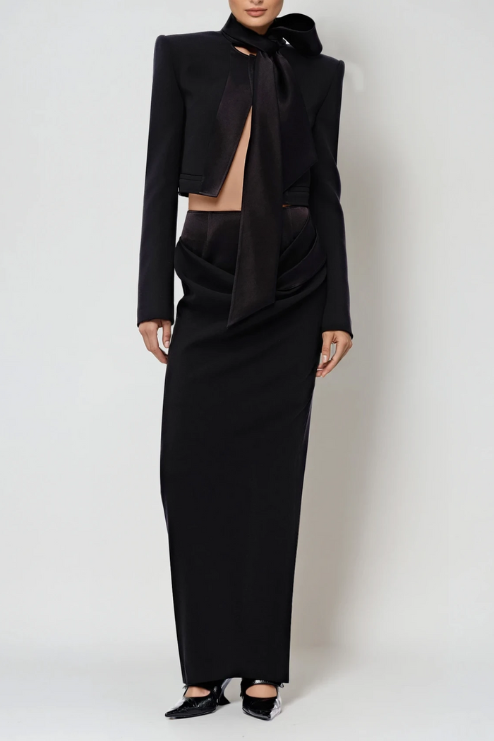 Davie Long Sleeve Scarf Jacket