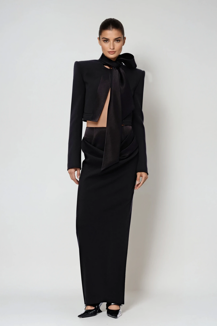 Davie Long Sleeve Scarf Jacket