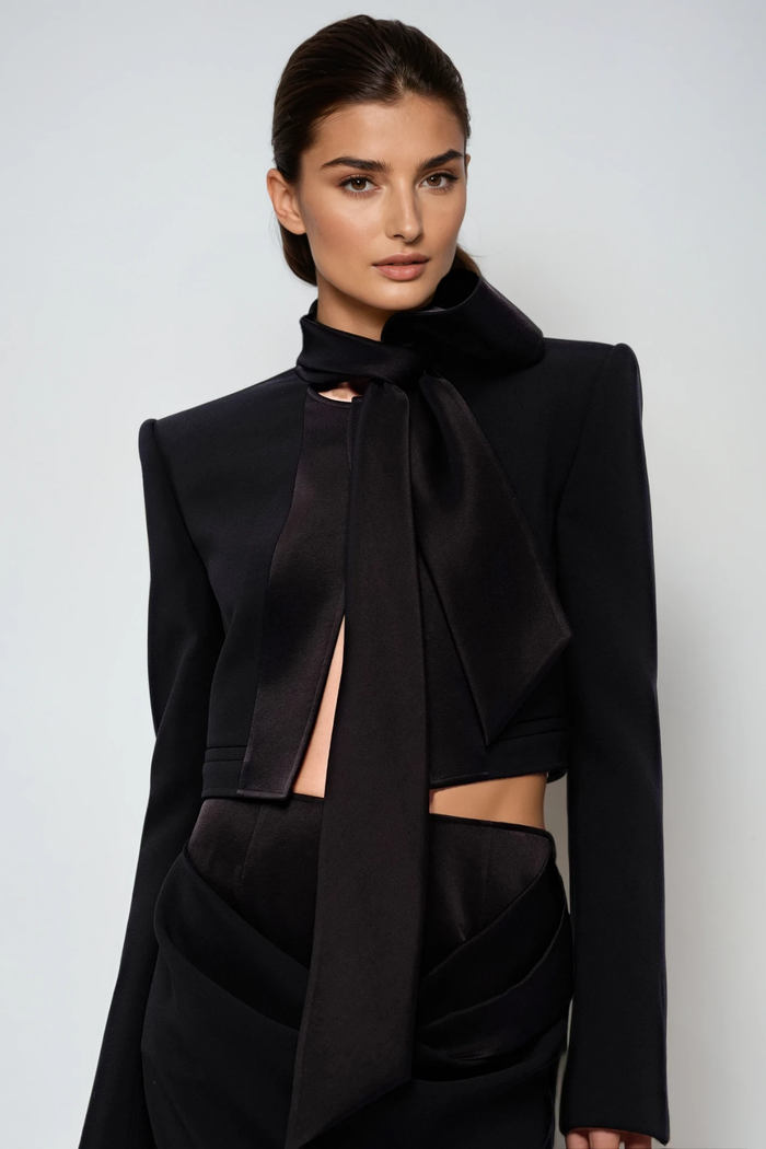Davie Long Sleeve Scarf Jacket
