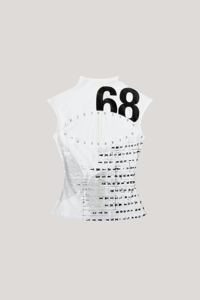 Dawn Cutout Print Bodycon Top